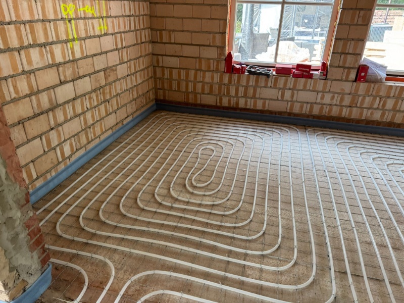 Vloerverwarming als hoofdverwarming